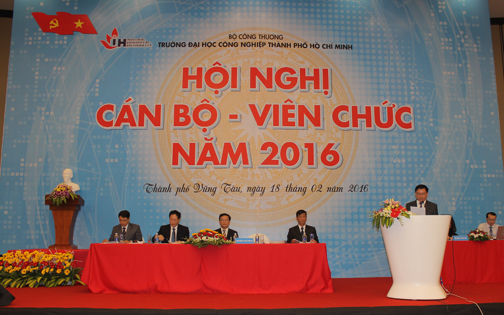 Hội nghị Cán bộ - Viên chức Trường Đại học Công nghiệp TPHCM năm 2016 thành công tốt đẹp