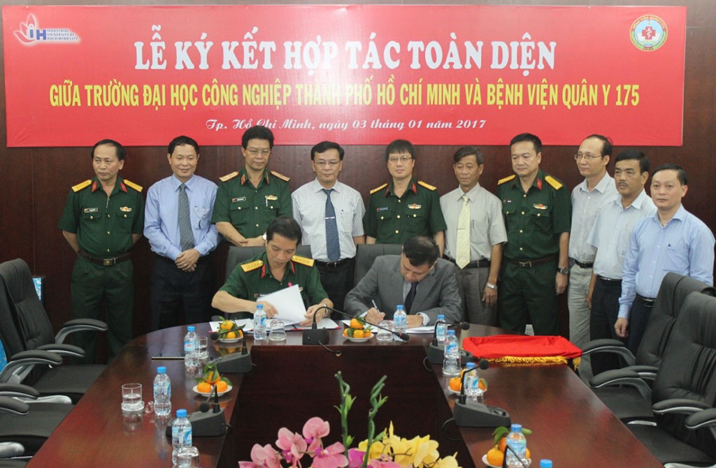 Lễ ký kết hợp tác toàn diện giữa Trường Đại học Công nghiệp TP. Hồ Chí Minh với Bệnh viên Quân y 175