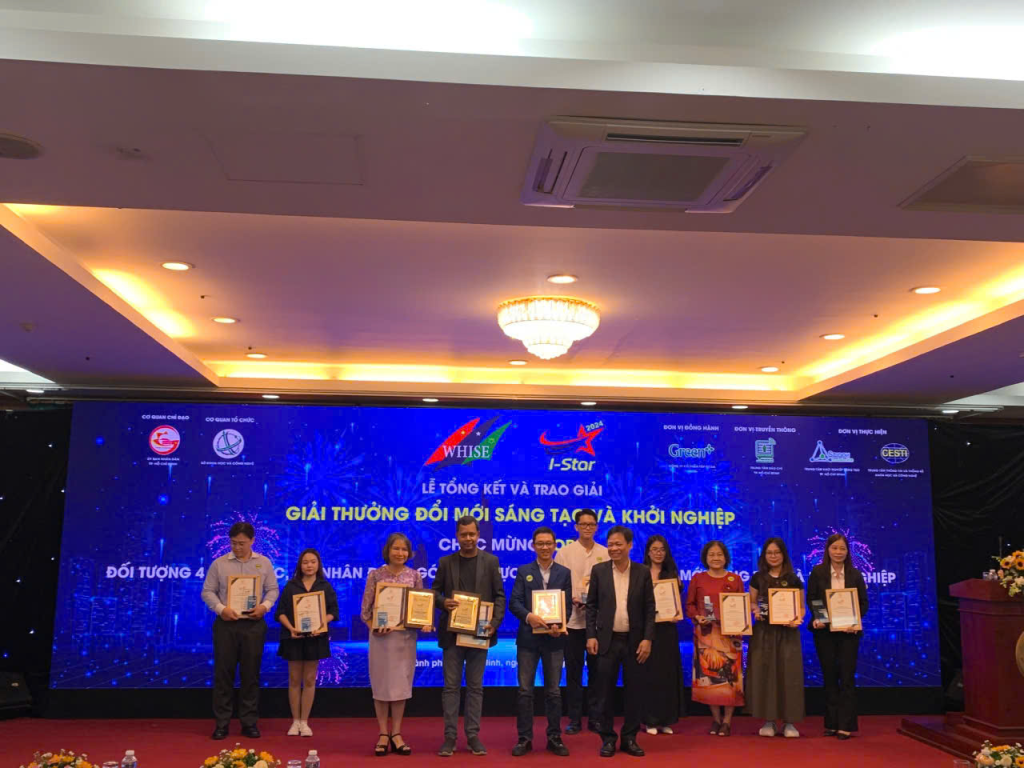 Trung tâm Đổi mới Sáng tạo Đại học Công nghiệp TP.HCM  lọt top 40 giải thưởng I-Star 2024