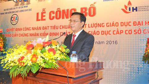 IUH: Trường đầu tiên tại phía Nam đạt tiêu chuẩn chất lượng giáo dục