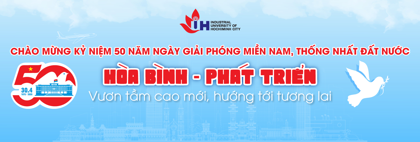Banner lễ 30 tháng 4 năm 2025